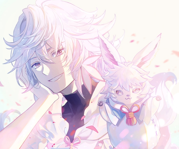 Merlin and Fou from Fate/Grand Order