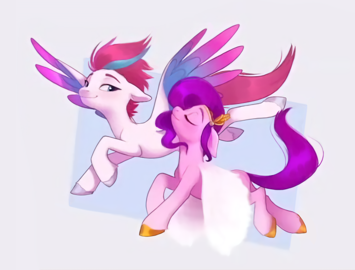 Pipp Petals and Zipp Storm from My Little Pony: A New Generation