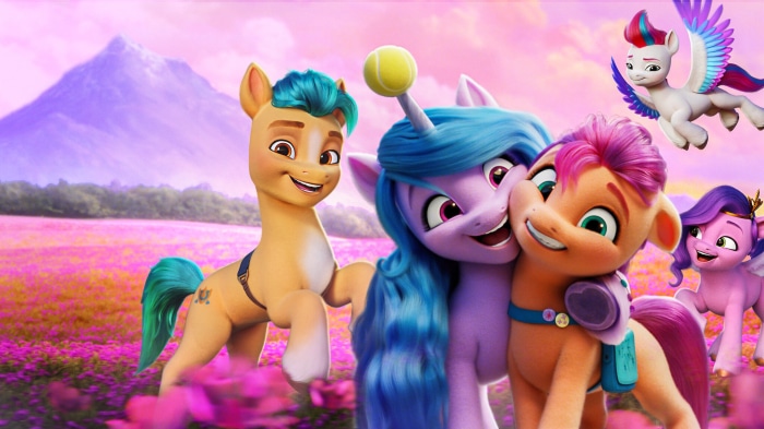 My Little Pony: A New Generation characters in a field