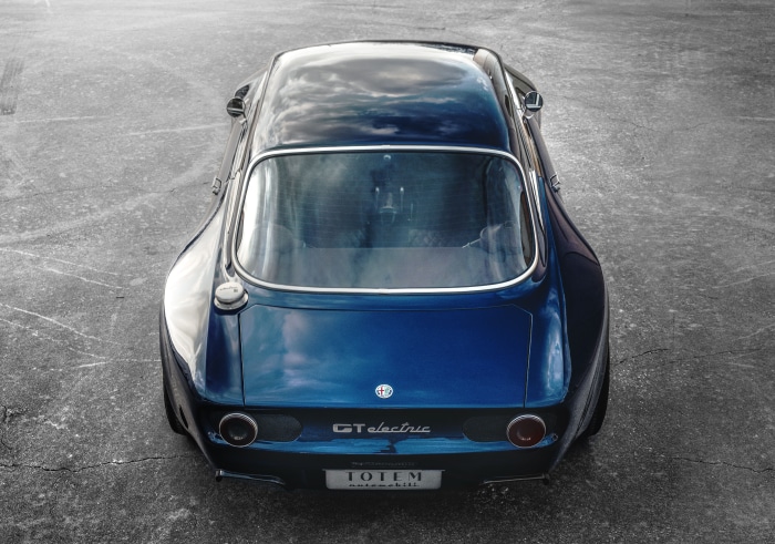 Totem Automobili GT Electric car from above