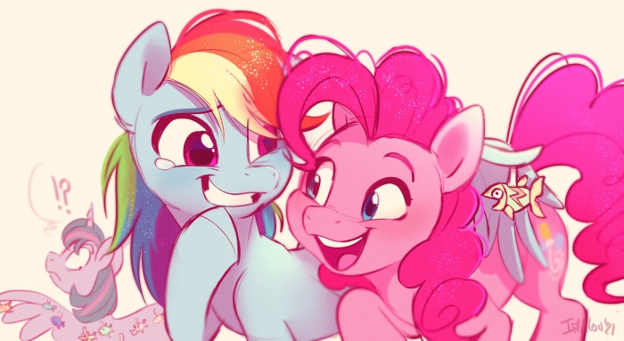 Rainbow Dash and Pinkie Pie from My Little Pony