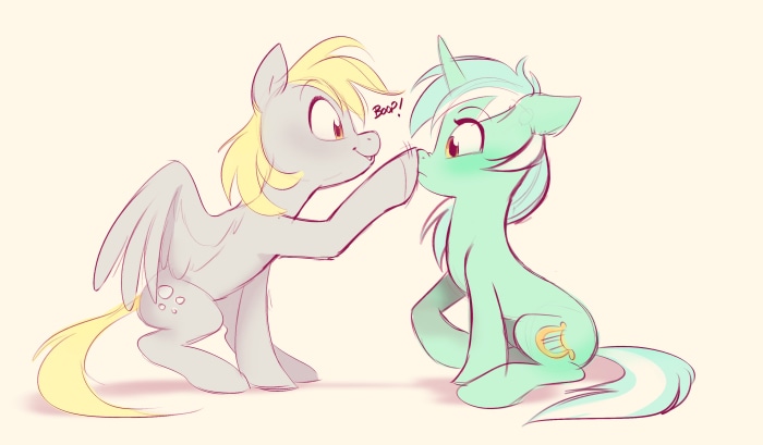 Derpy Hooves and Lyra Heartstrings from My Little Pony