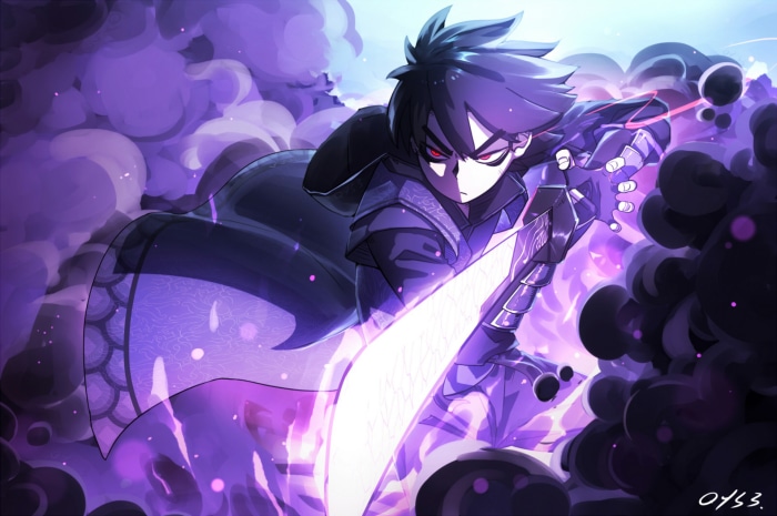 Seven from Scissor Seven with a sword