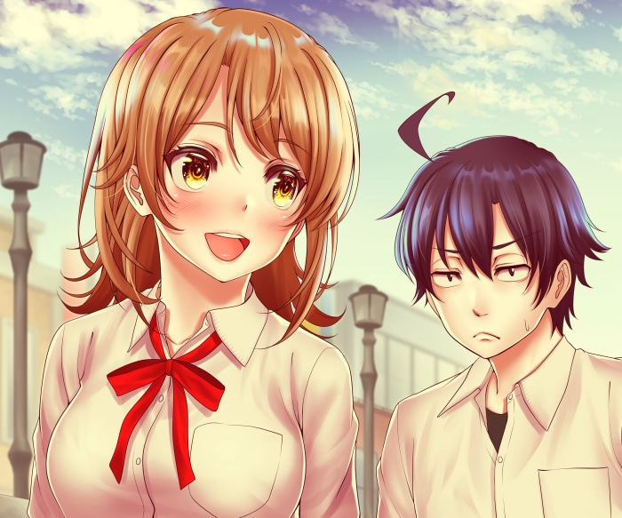 Iroha Isshiki and Hachiman Hikigaya from My Teen Romantic Comedy SNAFU