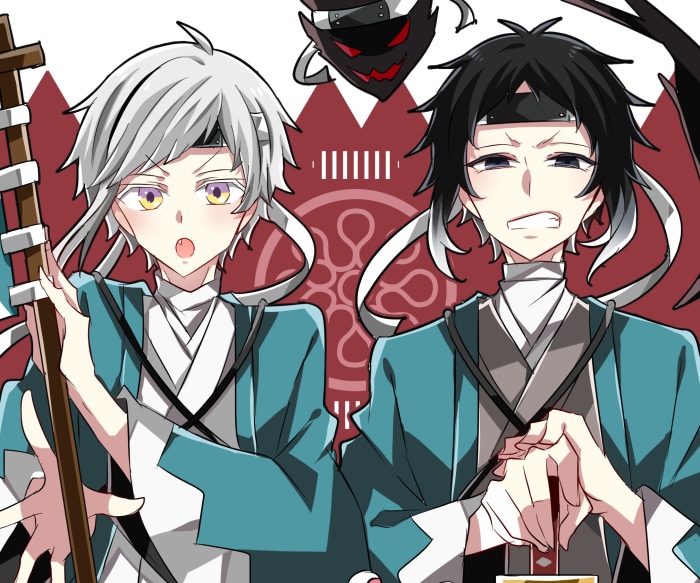 Ryunosuke Akutagawa and Atsushi Nakajima from Bungou Stray Dogs