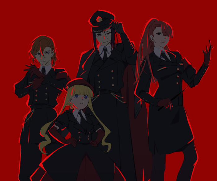 Bungo Stray Dogs characters in uniform