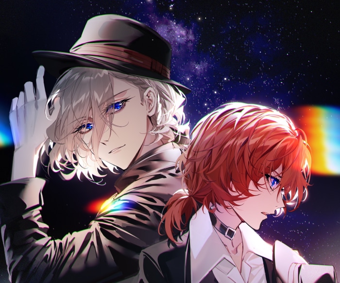 Paul Verlaine and Chuya Nakahara from Bungou Stray Dogs