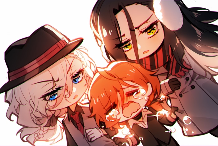 Bungou Stray Dogs Characters Arthur Rimbaud and Chuya