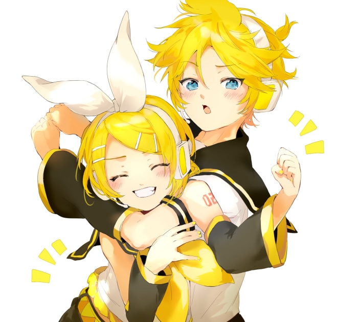 Rin and Len Kagamine from Vocaloid