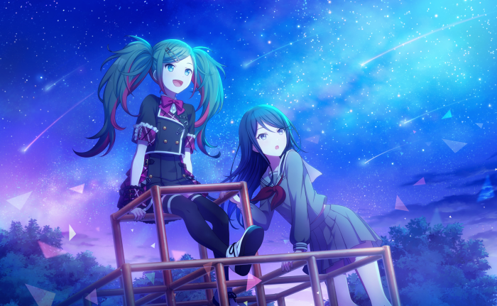 Hoshino Ichika and Hatsune Miku from Project Sekai