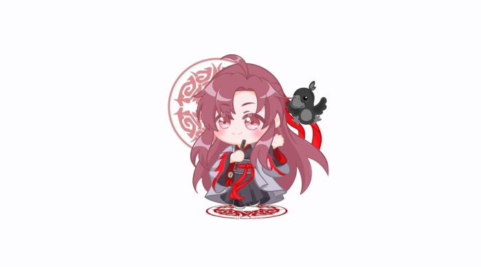 Wei Wuxian from Mo Dao Zu Shi with a crow