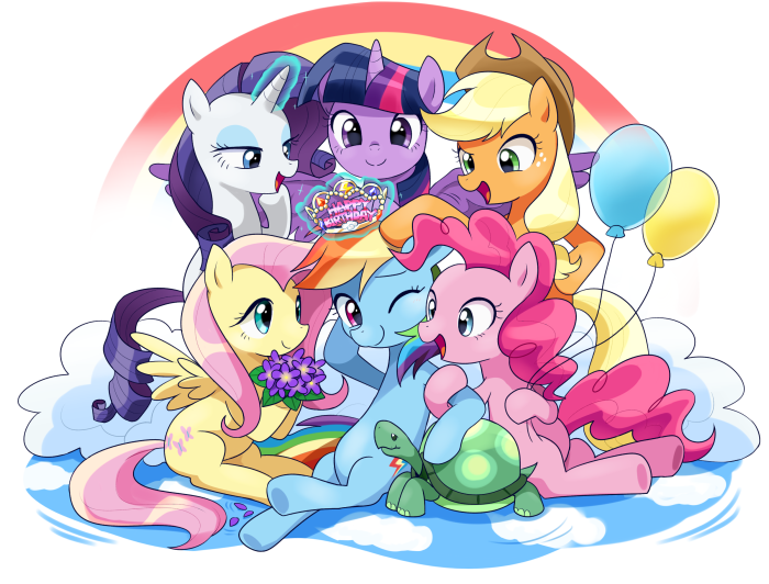 My Little Pony: Friendship Is Magic characters celebrating