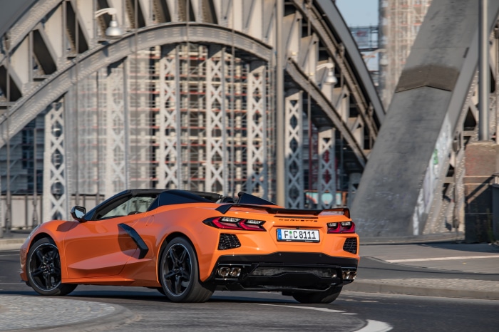 Orange Chevrolet Corvette Stingray Convertible 4K