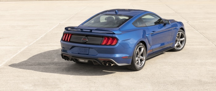 Blue Ford Mustang GT California Special Coupe