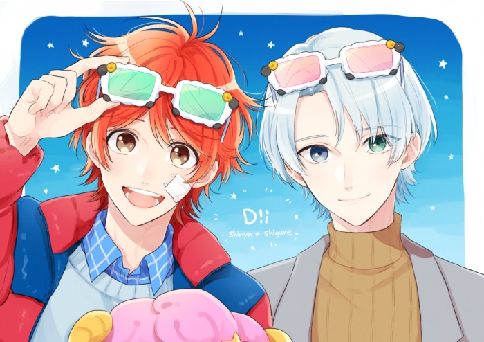 Shibasaki Shinya and Shigure Hakka from DREAM!Ing HD