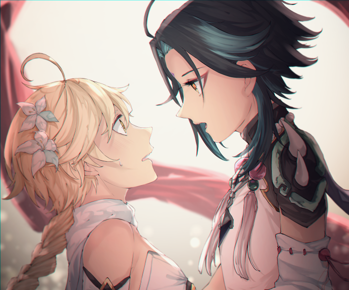 Xiao and Aether from Genshin Impact
