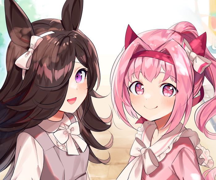 Haru Urara and Rice Shower from Uma Musume: Pretty Derby