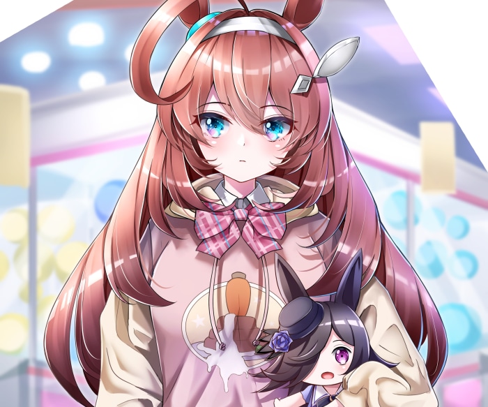 Mihono Bourbon and Rice Shower from Uma Musume: Pretty Derby