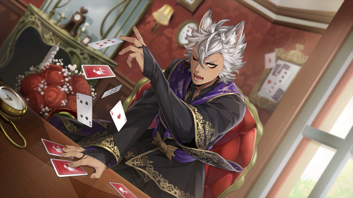Jack Howl from Twisted Wonderland playing cards