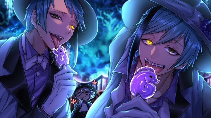 Floyd Leech and Jade Leech from Twisted Wonderland