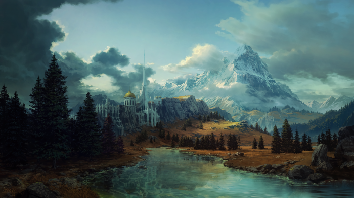Castle in the mountains by Philipp A. Urlich
