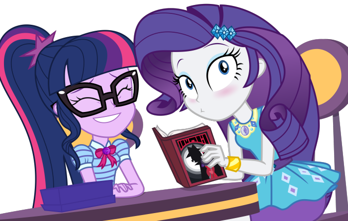 Rarity and Sci-Twi from My Little Pony: Equestria Girls 4K