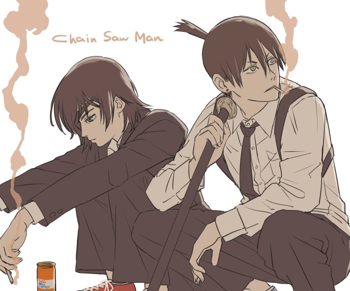 Aki Hayakawa and Himeno from Chainsaw Man