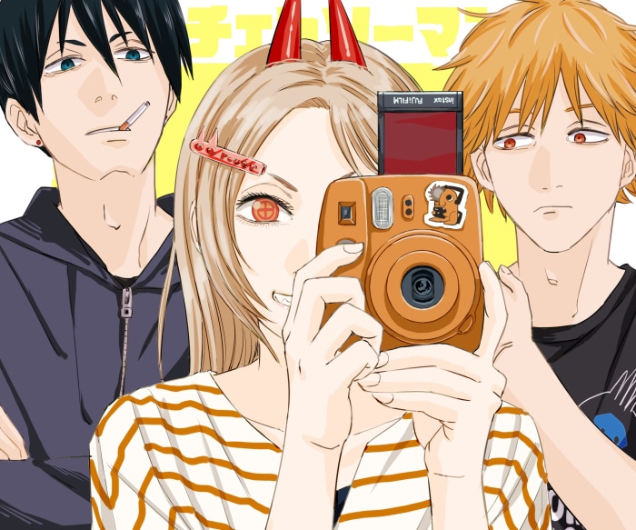Aki Hayakawa, Power, and Denji from Chainsaw Man