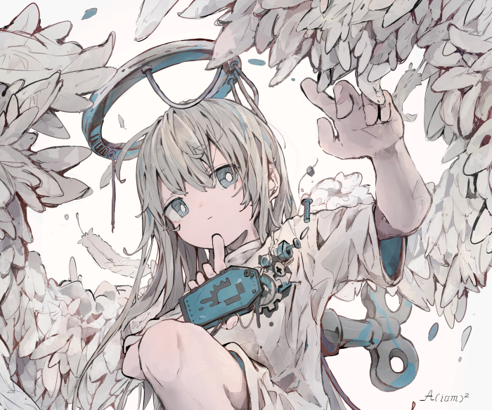 Girl with Wings and Halo