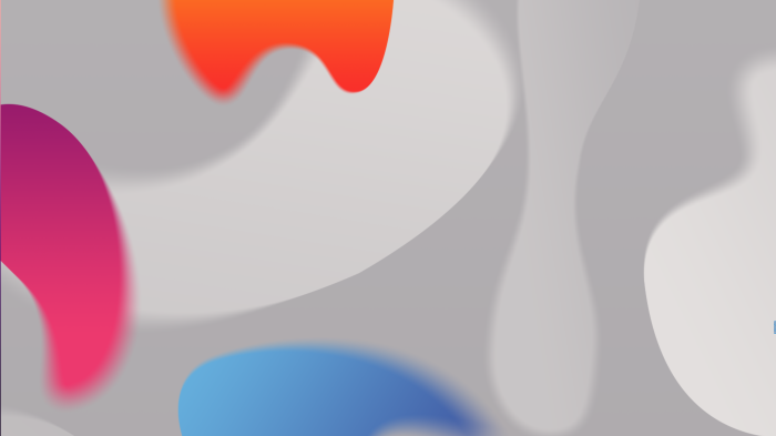 Abstract shapes with gradient colors