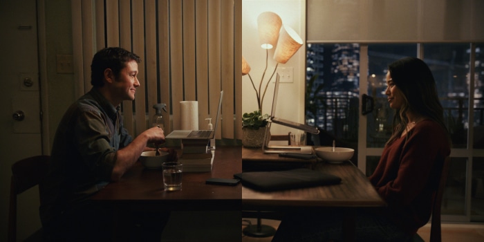 Joseph Gordon-Levitt and Jamie Chung in Mr. Corman