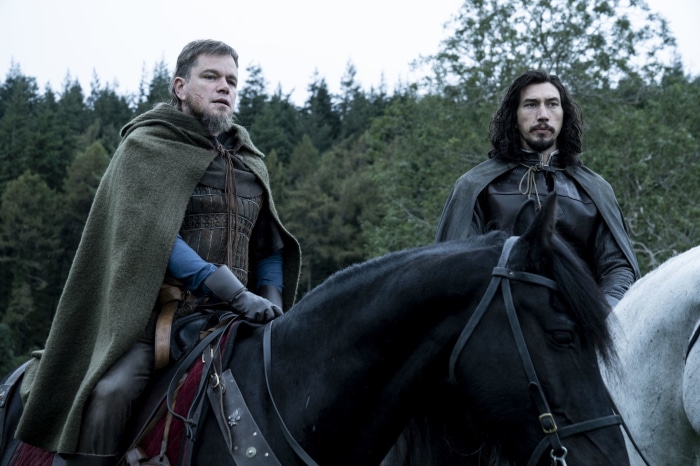 Matt Damon and Adam Driver in The Last Duel
