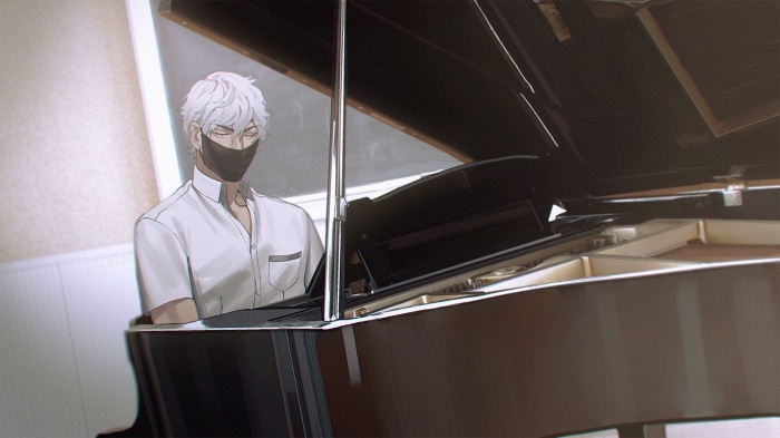 Kugajima Mitsuki playing piano
