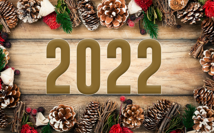 New Year 2022 decoration