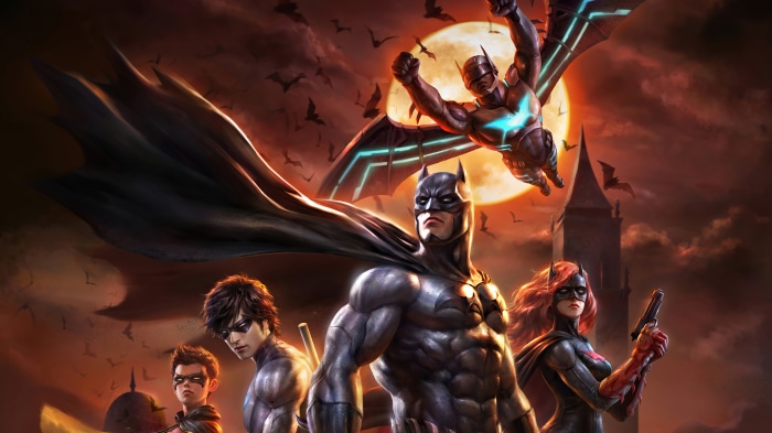 Batman, Robin, Nightwing, Batwoman, and Batman from Batman: Bad Blood 4K