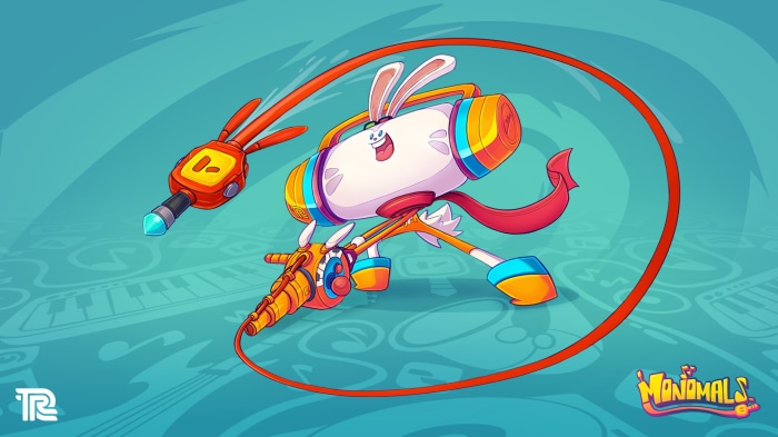 Monomals character with musical instruments