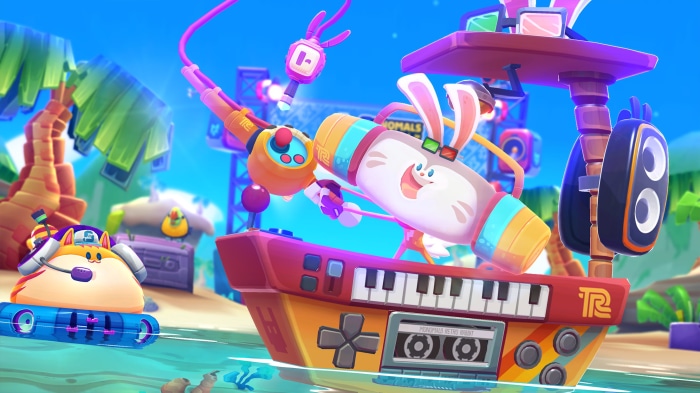 Monomals characters on a keyboard float