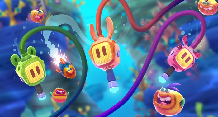 Monomals characters with cables in underwater environment