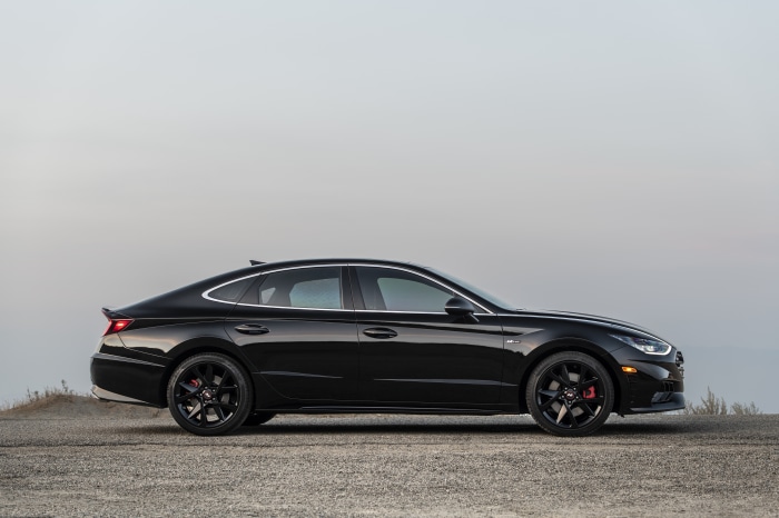 Black Hyundai Sonata N Line Sedan
