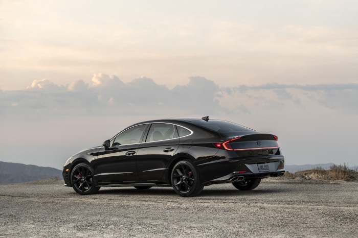 Black Hyundai Sonata N Line Sedan