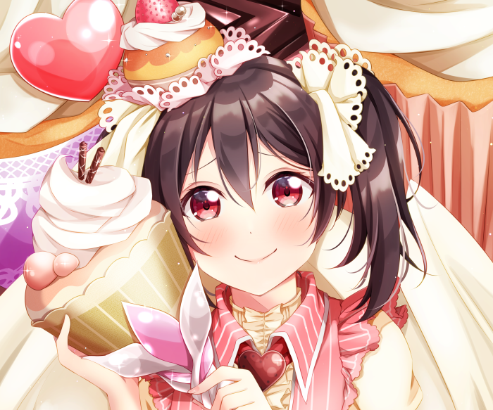 Nico Yazawa from Love Live! with cupcakes