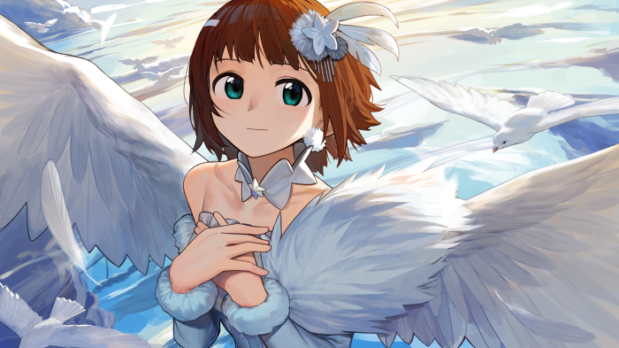 Haruka Amami from The IDOLM@STER HD with Angel Wings
