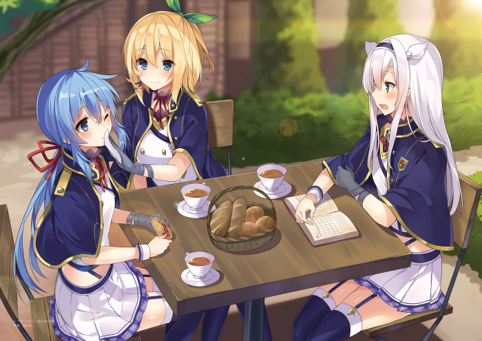 Rumia, Re=L, and Sistine from Rokudenashi Majutsu Koushi To Akashic Records