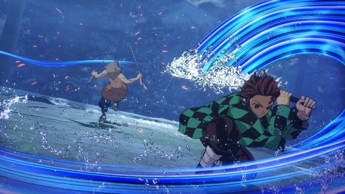 Tanjiro and Inosuke from Demon Slayer: The Hinokami Chronicles