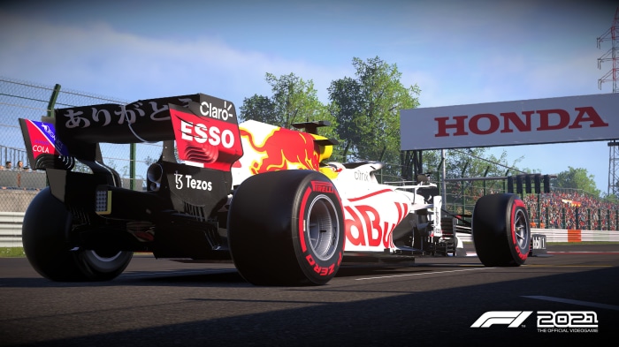 Red Bull Racing F1 Car on Track