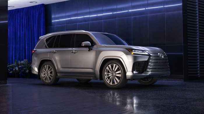 Silver Lexus LX 600 SUV