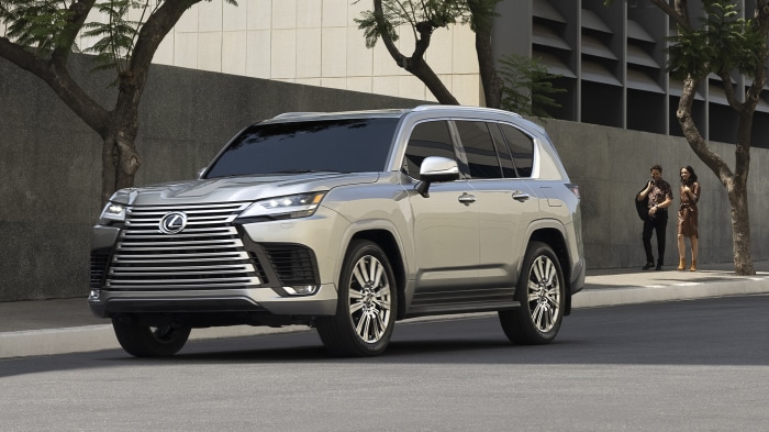 Lexus LX 600 SUV on a city street