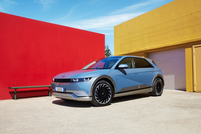Blue Hyundai Ioniq 5 SUV parked outdoors