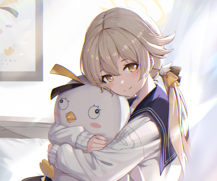 Ajitani Hifumi from Blue Archive with plush toy