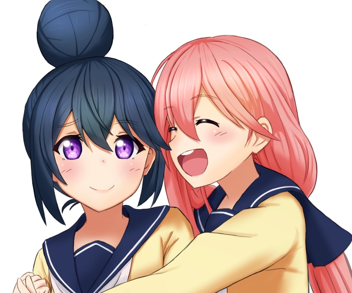 Nadeshiko Kagamihara and Rin Shima from Laid-Back Camp